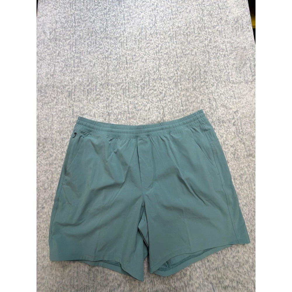 VRST Mens 7 Inch All-In‎ Lined Short Aqua Dust XL Quick Dry Stretch NWT